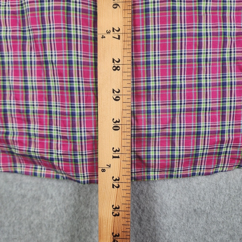 Ralph Lauren Plaid Shirt Men L Pink Multicolor Blue Pony Button Down Long-Sleeve - Picture 8 of 12